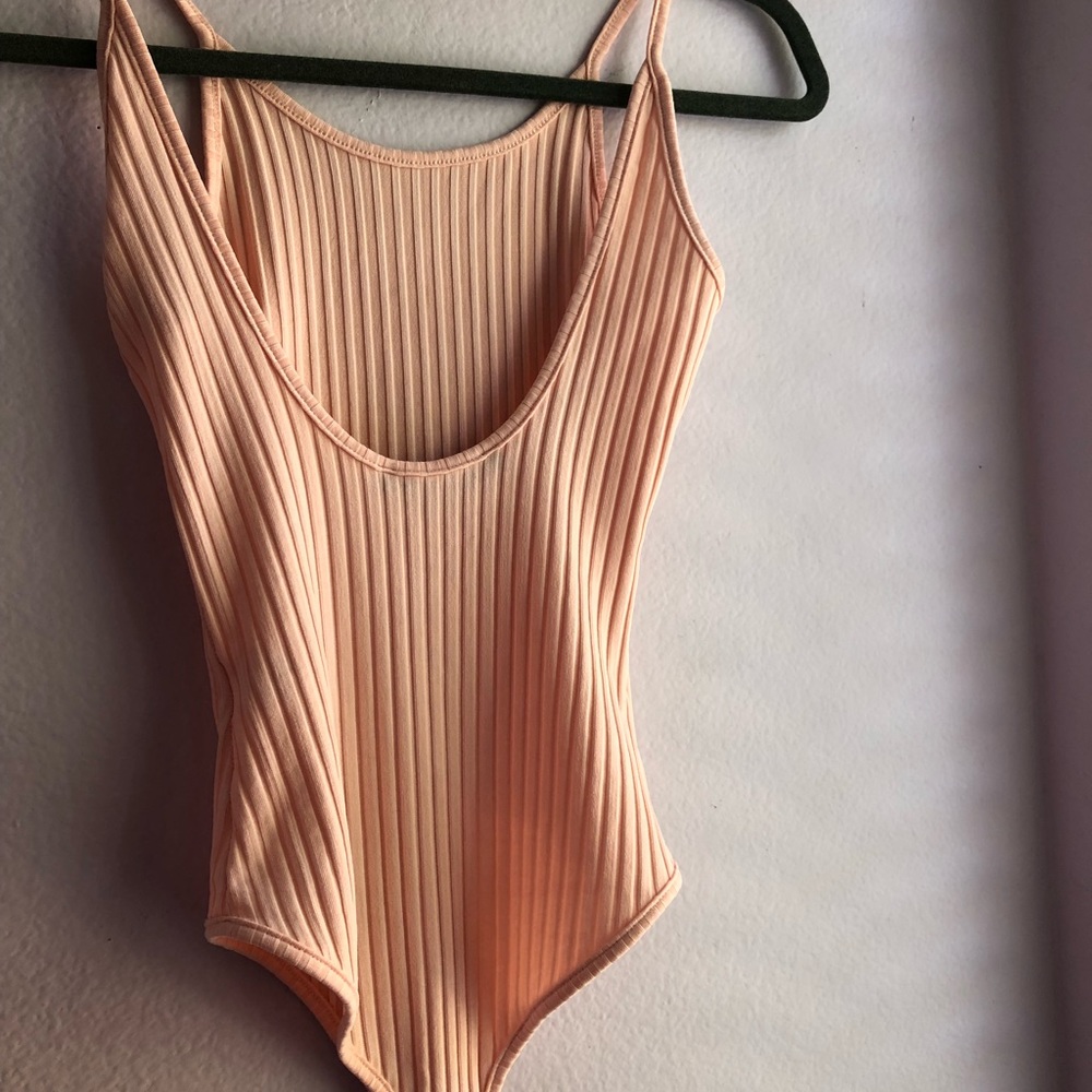 salmon body suit
